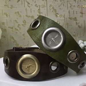 2 Decree Woman's Fashion Watches w/ Leather bands